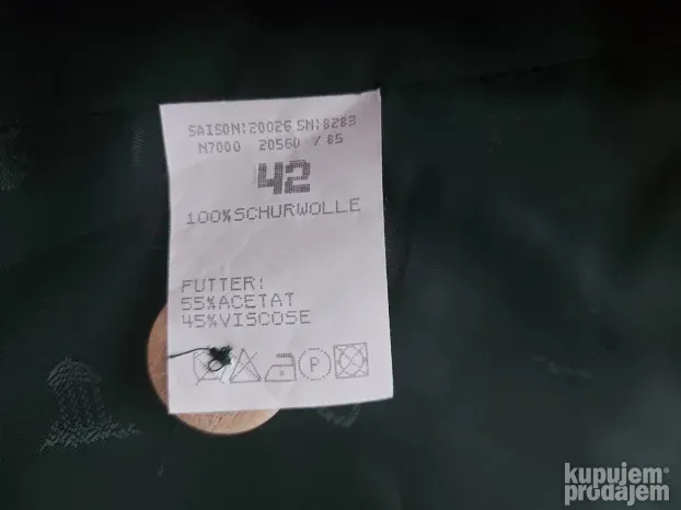 Original Lodenfrey brutalan vuneni prsluk L.
