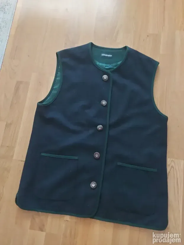 Original Lodenfrey brutalan vuneni prsluk L.