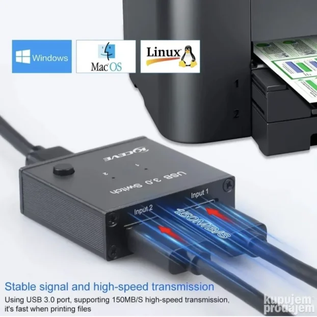 USB 3.0 selektor - prekidač