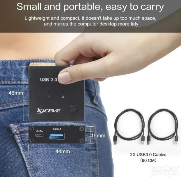 USB 3.0 selektor - prekidač