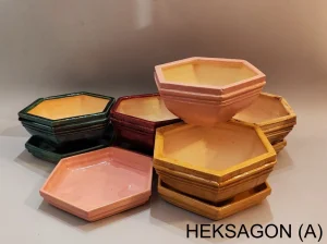 Heksagon saksija za bonsai (A)