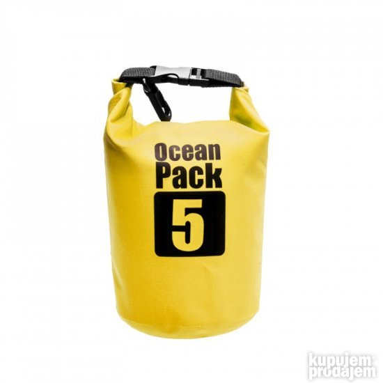 Vodootporna suva torba Ocean Pack 5L zuta - NOVO