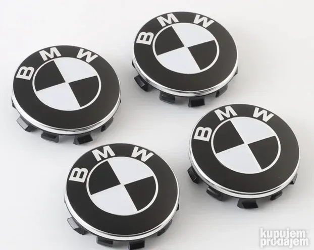 BMW Cepovi za felne 56mm CRNO-BELI