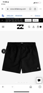 Billabong sorc za kupanje sa etiketom S velicina