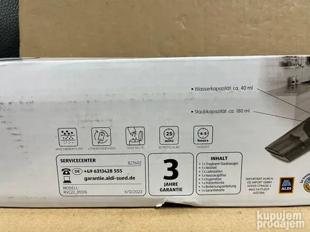 Aku ručni usisivač EASY HOME - Germany NOVO