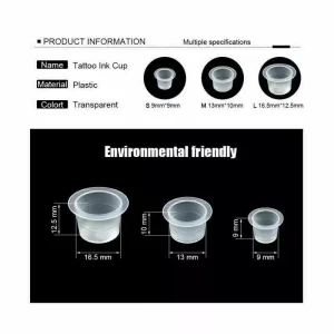 Anghie Tattoo Ink Cups, 100pcs tetovaža Ink Cups