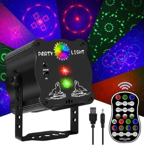 Disco party light RGB laser usb remote A