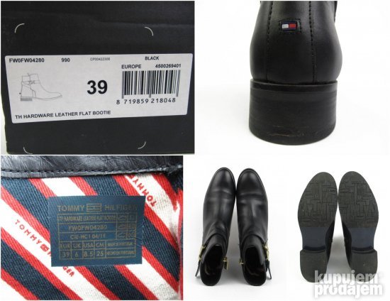 Tommy Hilfiger Kožne čizmice TOP MODEL T997