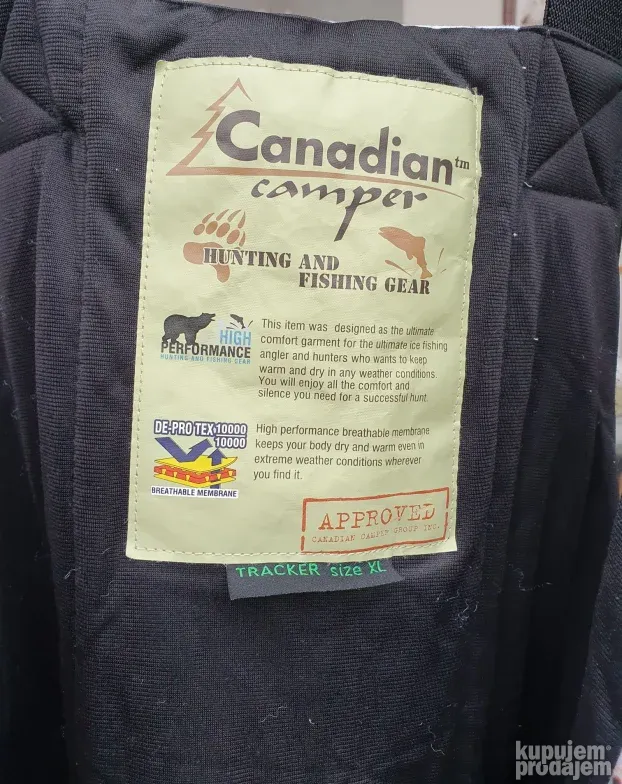 Zimsko lovačko odelo Canadian Camper TRACKER XL