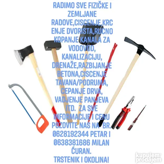 zemljani i fizički radovi