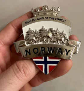 Metalni emajlirani magnet Norveska
