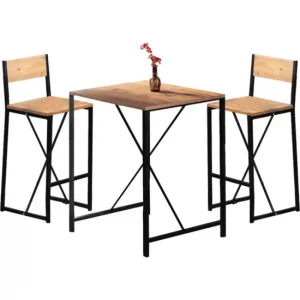 Wave Trpezarijski Stol & Set Stolica - Bor