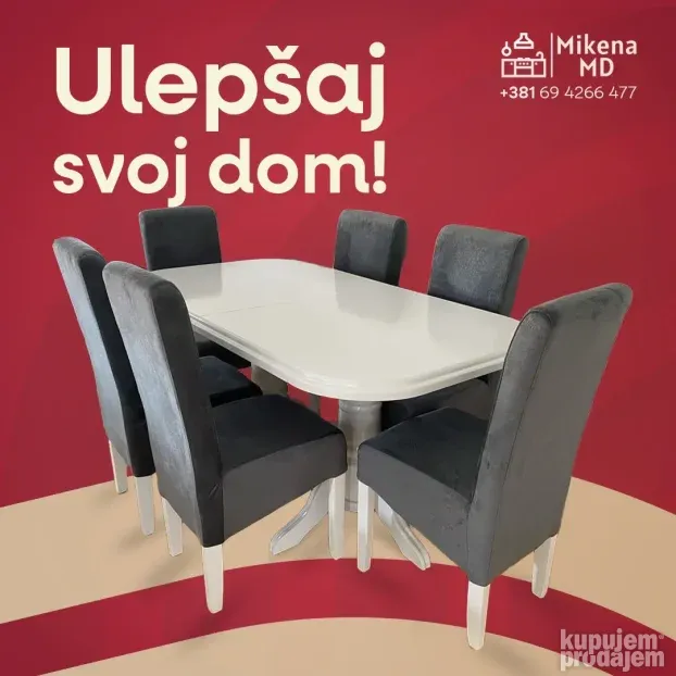 Trpezarijski sto i stolice 3