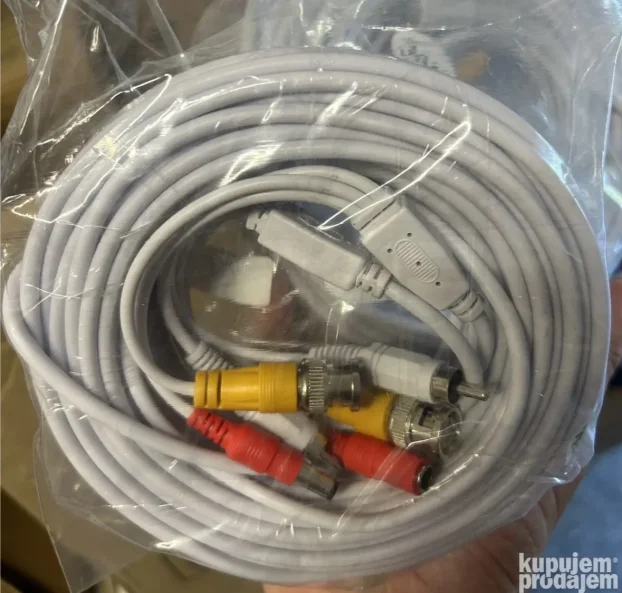 Kabal 10m za video nadzor kotur sa bnc dc audio dzek