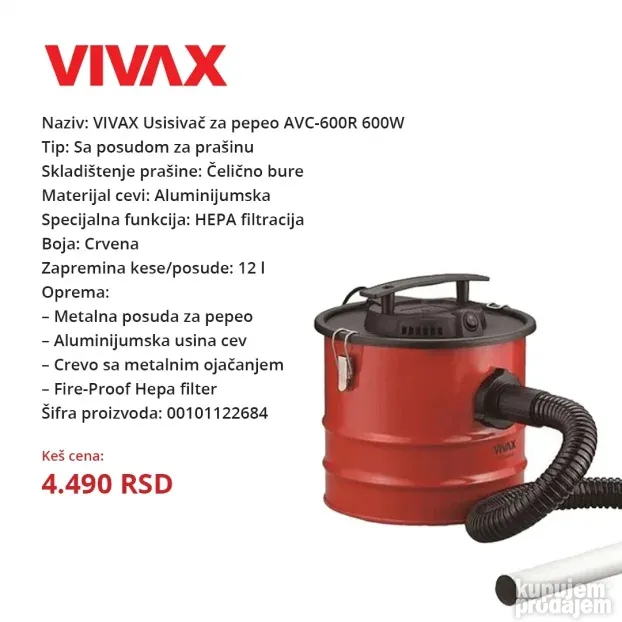 Standardni usisivači - Usisivači za pepeo (Više modela)