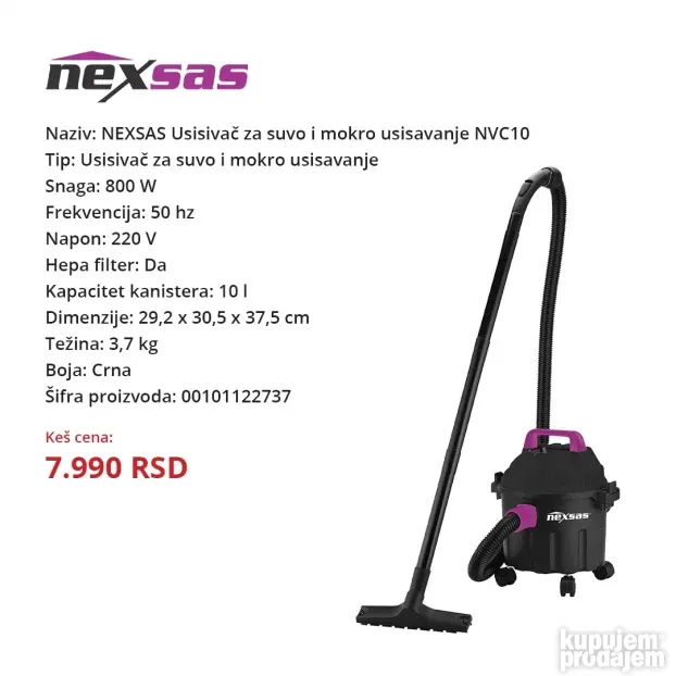 Standardni usisivači - Usisivači za pepeo (Više modela)