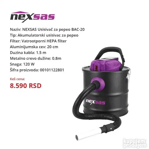 Standardni usisivači - Usisivači za pepeo (Više modela)