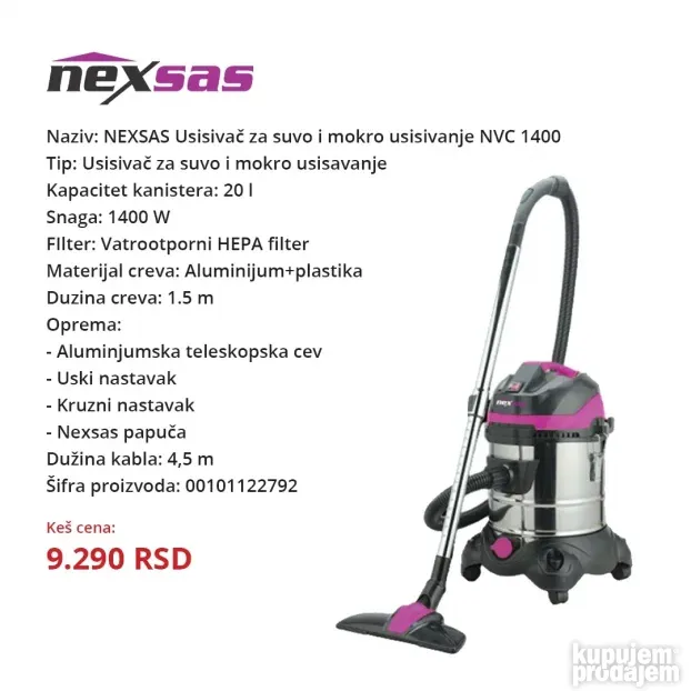 Standardni usisivači - Usisivači za pepeo (Više modela)