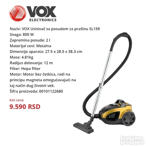 Standardni usisivači - Usisivači za pepeo (Više modela)