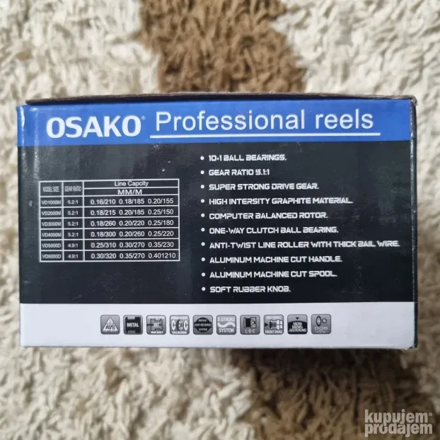 Osako Silver VD 4000, 5000 i 6000 Mašinice 10+1BB