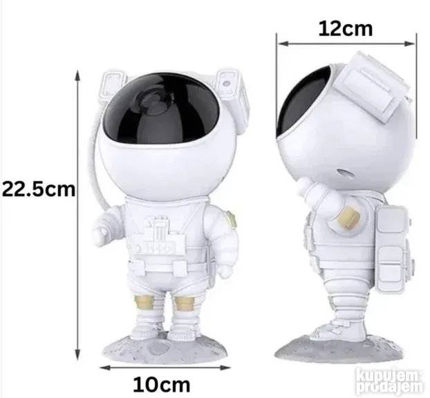 Astronaut sobna lampa zvezdano nebo projektor novo 25cm