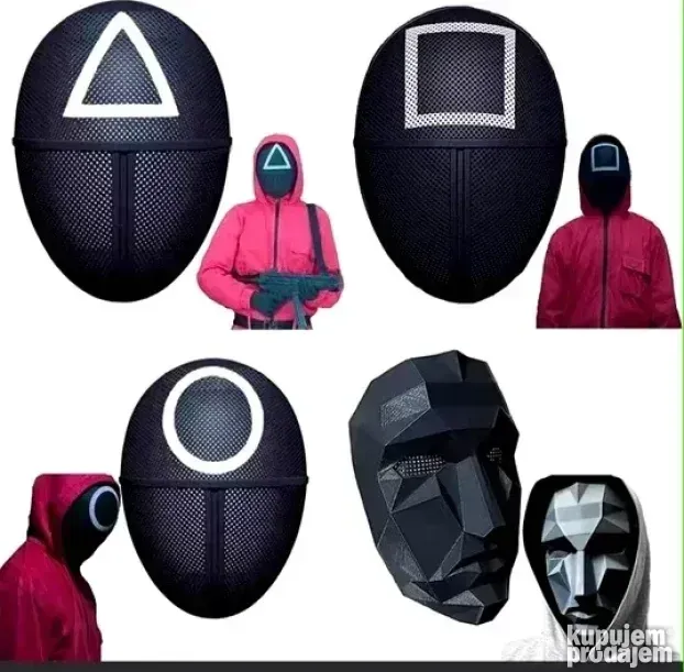 Squid game maske Squid game Gonggi kockice Squid game set