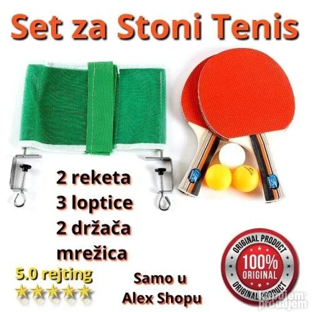 Super set za stoni tenis sa 8 delova