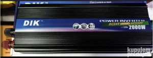 Pretvarac ispravljac struje inverter Dik 2000W sa 12V na 22V