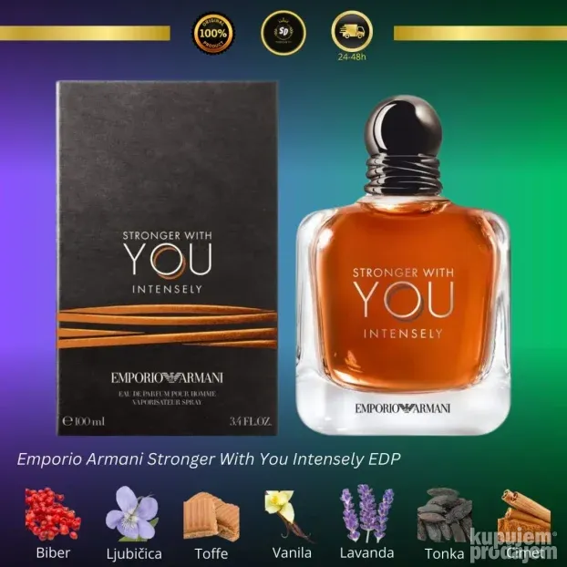 Armani Stronger With You Intensely ORIGINAL parfem 100ml