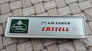 FABER CASTELL - aluminijumska, metalna kutija za olovke