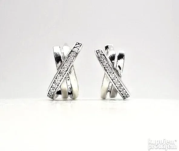 PANDORA mindjuse Alke Crossover Pave srebro ale s925 293150