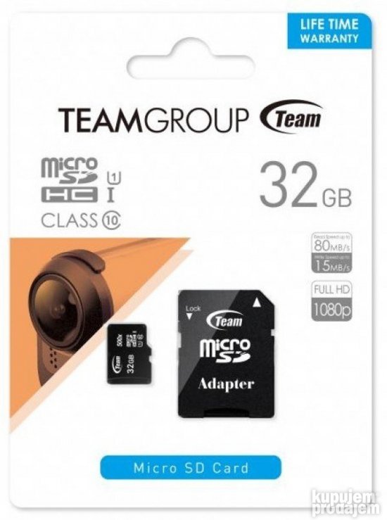 TeamGroup MICRO SDHC 32GB 100/20MB/s UHS-I U1 C10 +SD Adapte