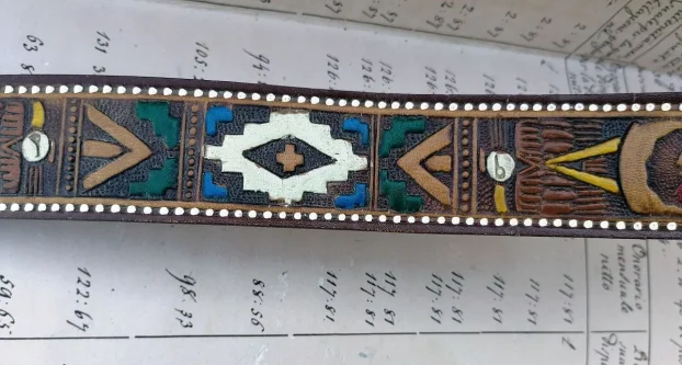 Bajkerski MOUNT RUSHMORE USA, Ručno slikani kaiš Mexiko i KO