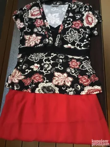 KOMPLET bluze bez rukava i suknje, br. 46/48, UK