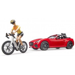 Auto Roadster sa biciklistom BRUDER