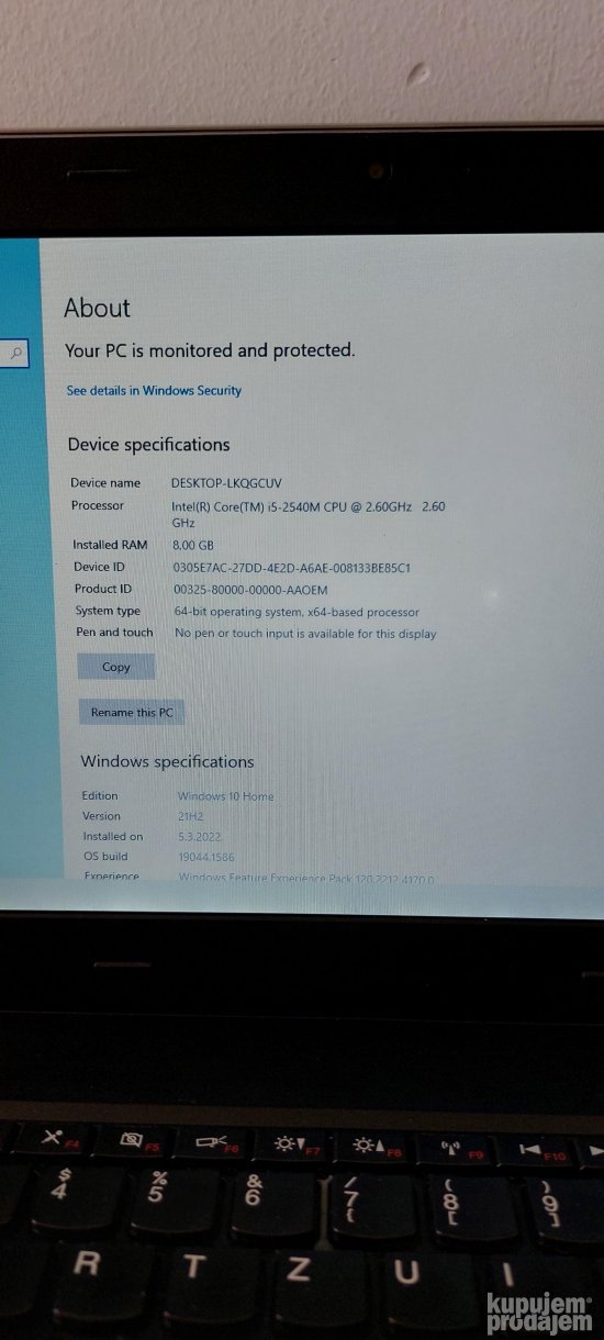 Laptop Lenovo ThinkPad Edge E320 i5 NOV SSD 240Gb ODLICAN