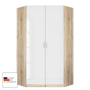 Rauch Celle ugaoni ormar,dek.Sonoma h/v.sjaj b,117x117x197cm
