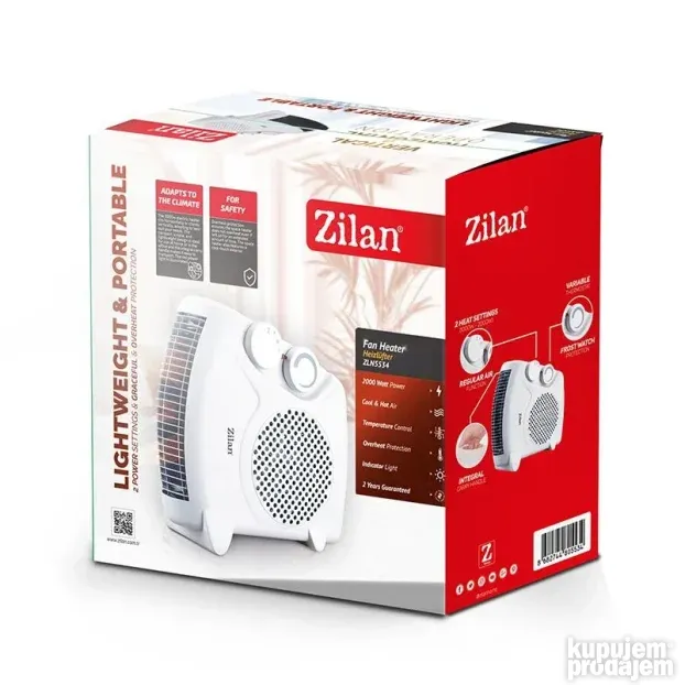 Grejalica sa ventilatorom 2000W Zilan ZLN5534