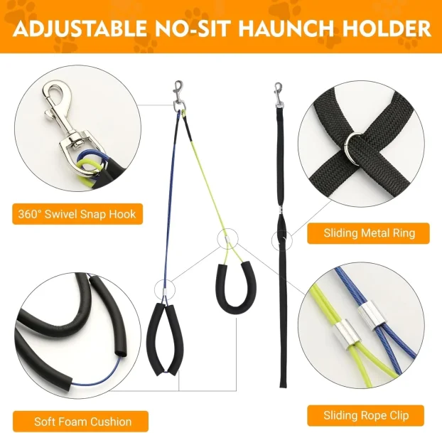 WeGXY podesiva ruka za šišanje pasa visine 74 cm