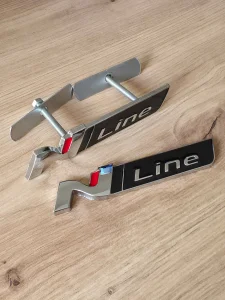 N line siva oznaka za gepek vrata i prednju masku Hyundai