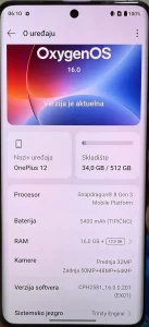 Oneplus 12  16+12 ram 512gb Snapdragon 8gen