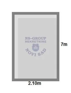 Garažno mesto u suterenu zgrade u Petrovaradinu, 13m2