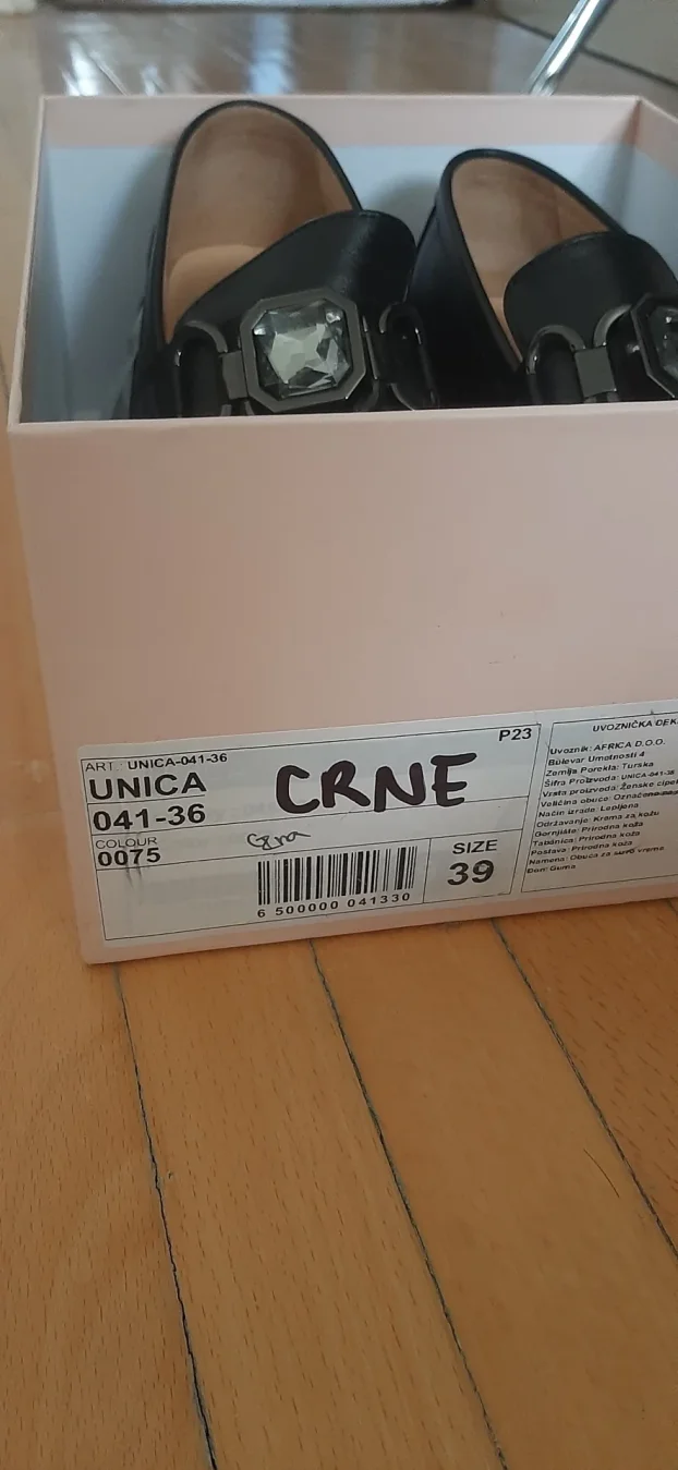 Ženske mokasine cipele od prave kože