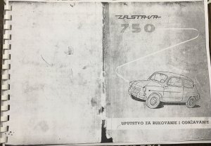 Zastava 750 uputstvo za rukovanje i odrzavanje