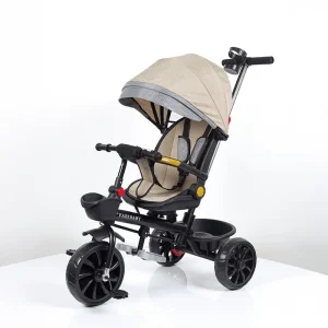 Krem tricikl kolica sa ležećim položajem 25204