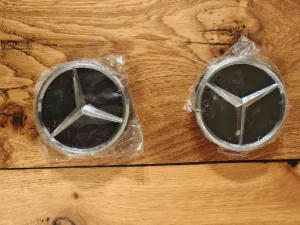 Black Mercedes Benz Wheel Centre Caps 75mm Amg Class ML CLA