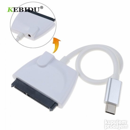 USB-C 3.1 na adapter SATA za 2.5" HDD SSD usbc sa dod.napaja