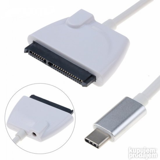 USB-C 3.1 na adapter SATA za 2.5" HDD SSD usbc sa dod.napaja