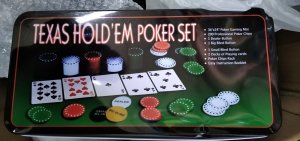 Veliki Poker set igra u metalnoj kutiji