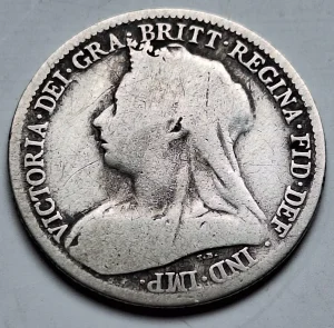 6 Pence 1901 Velika Britanija Srebro